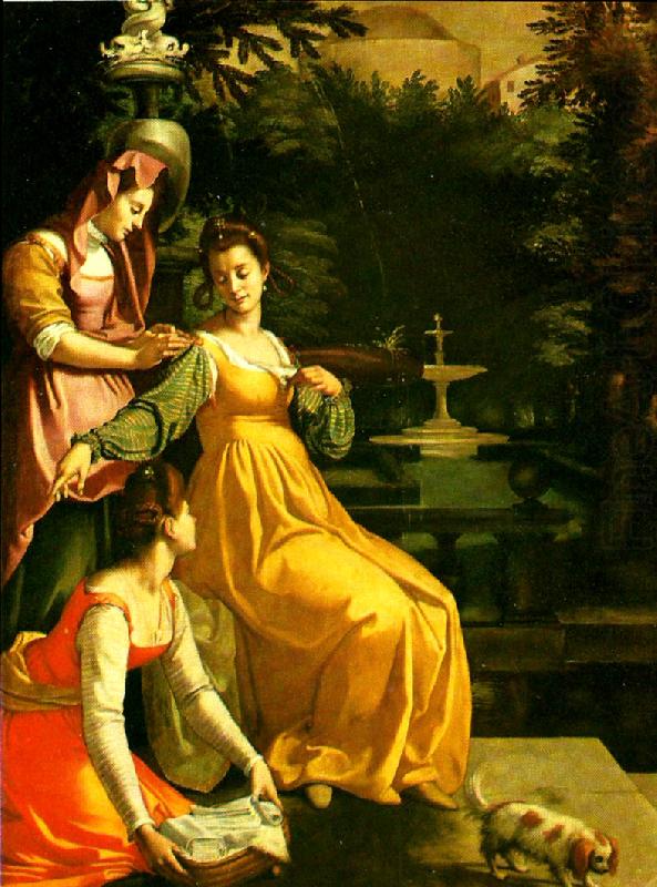Jacopo da Empoli susanna i badet china oil painting image